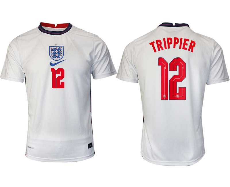 Men 2021 Europe England home AAA version #12 soccer jerseys->england jersey->Soccer Country Jersey